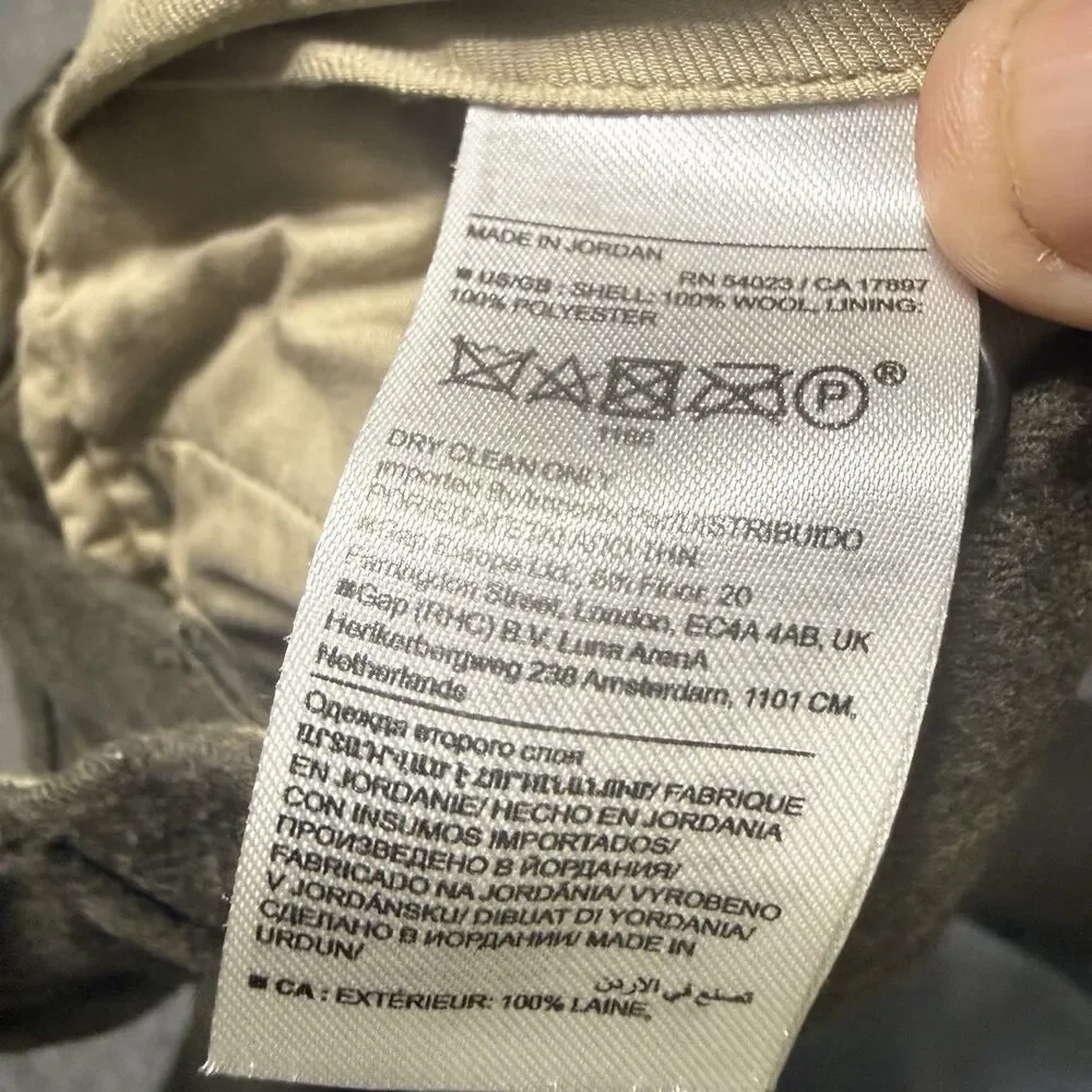Banana Republic Vitale Barberis Canonico Wool Pants Men 32x36 (Inseam 34)